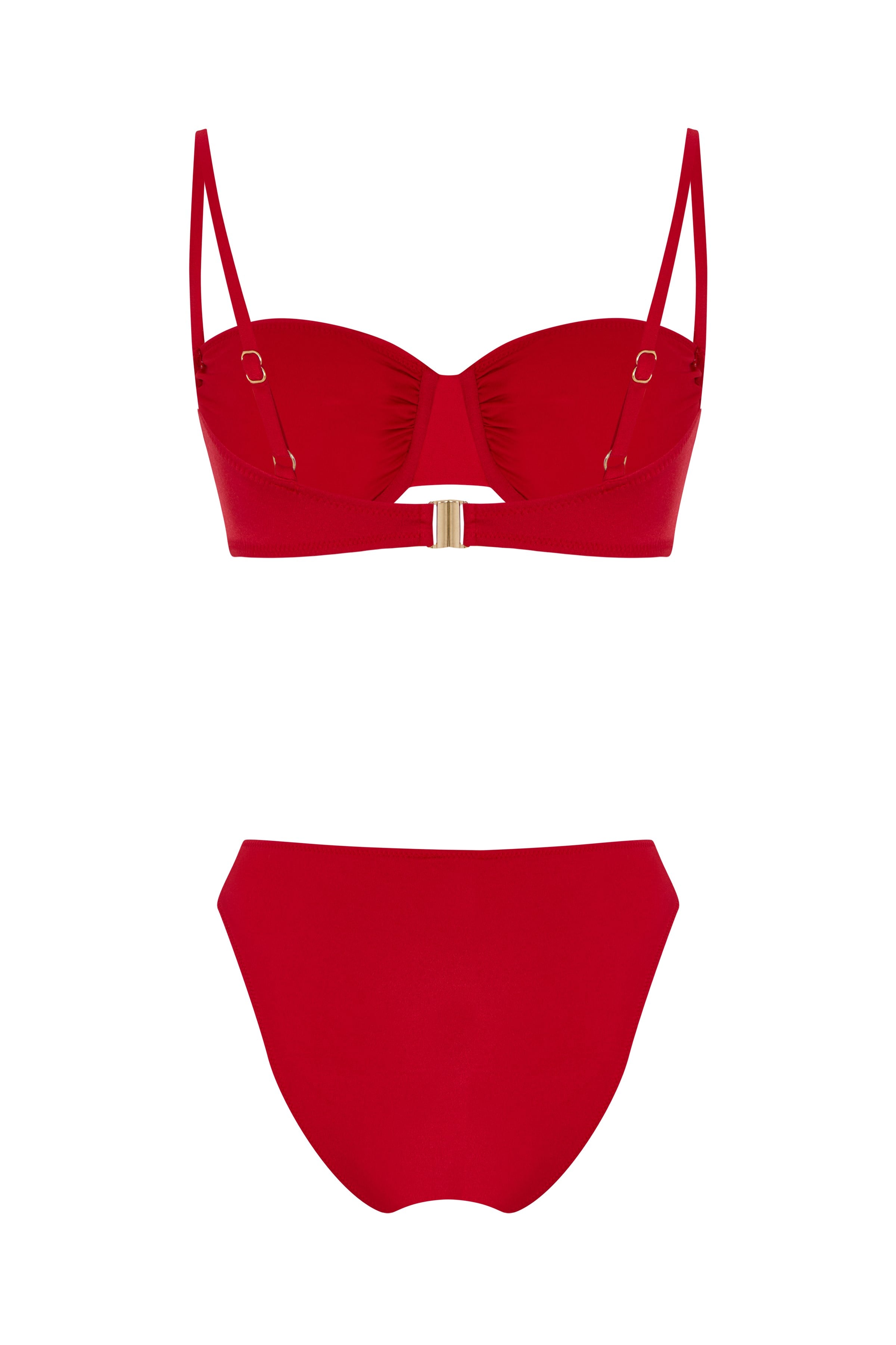 Balenli Kırmızı Bikini Takımı
