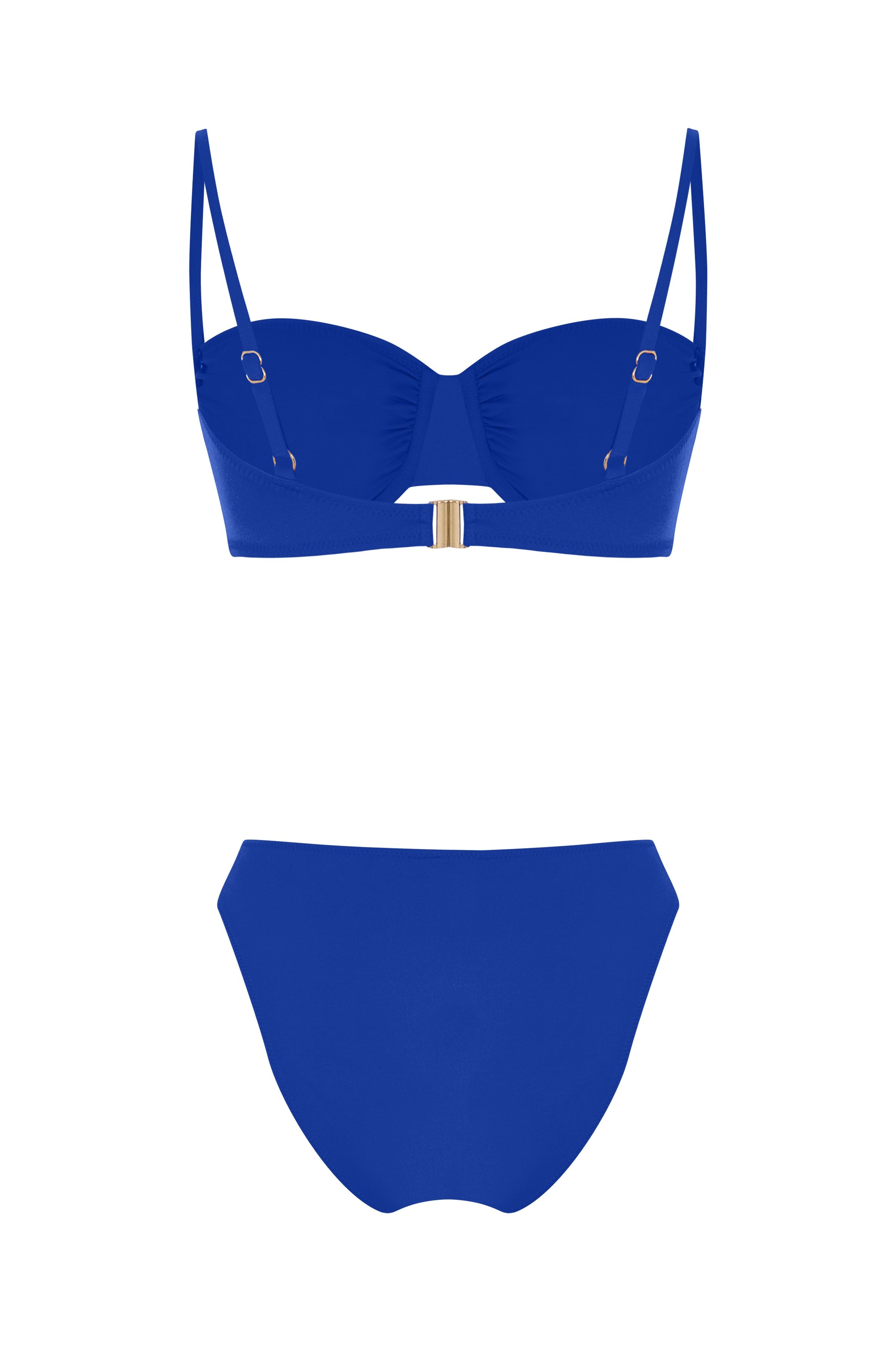 Balenli Saks Mavi Bikini Takımı