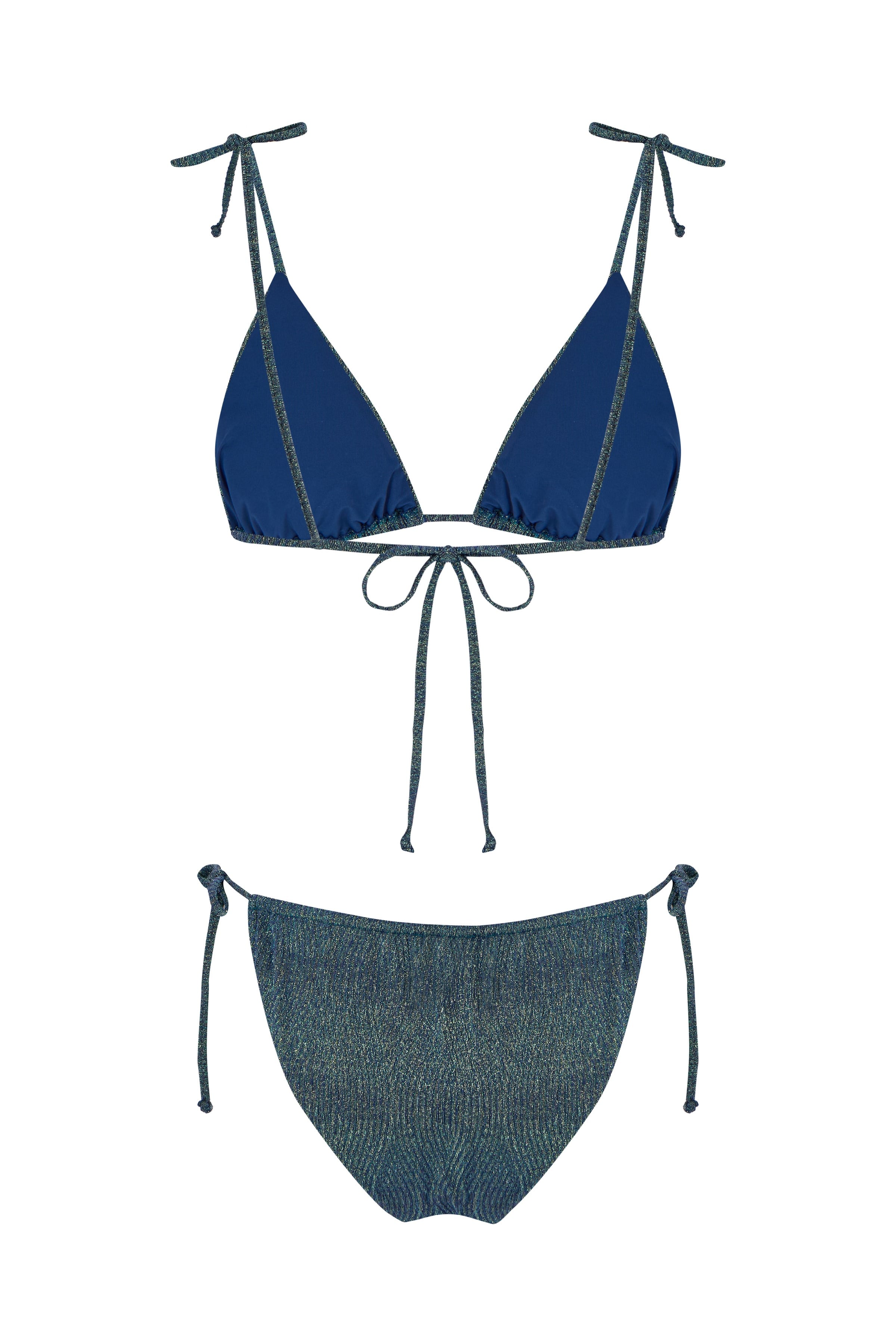 İndigo Tulum Üçgen Bikini Takım