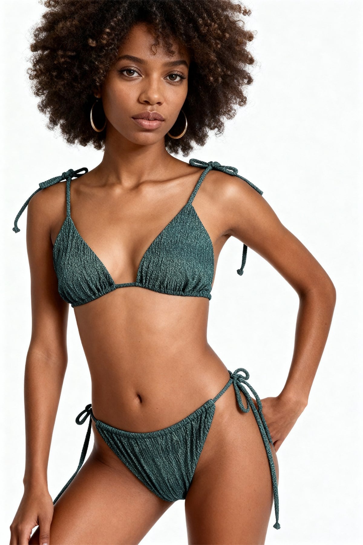 İndigo Tulum Üçgen Bikini Takım