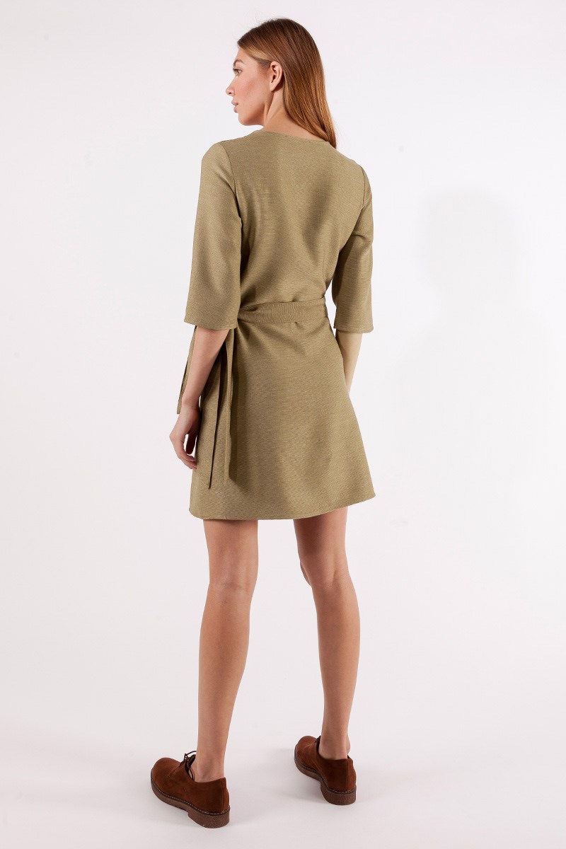 Anvelop Elbise - Vizon