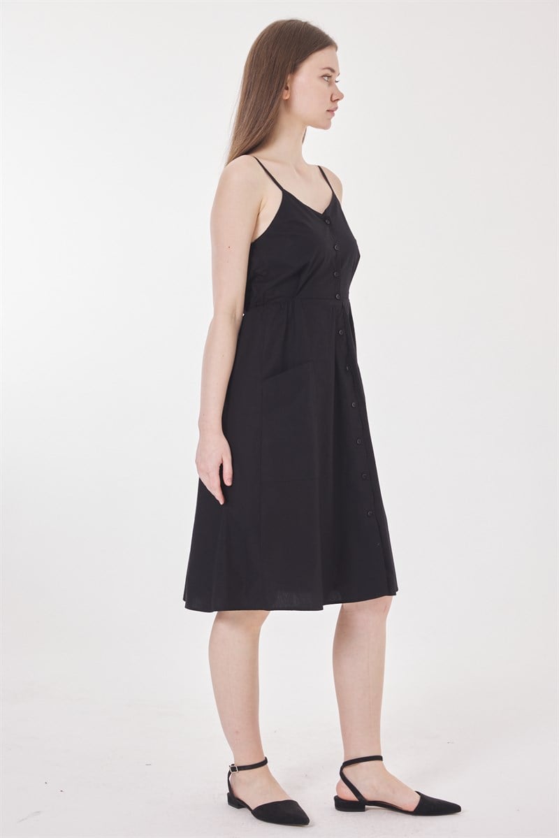 Askılı Elbise - Haki