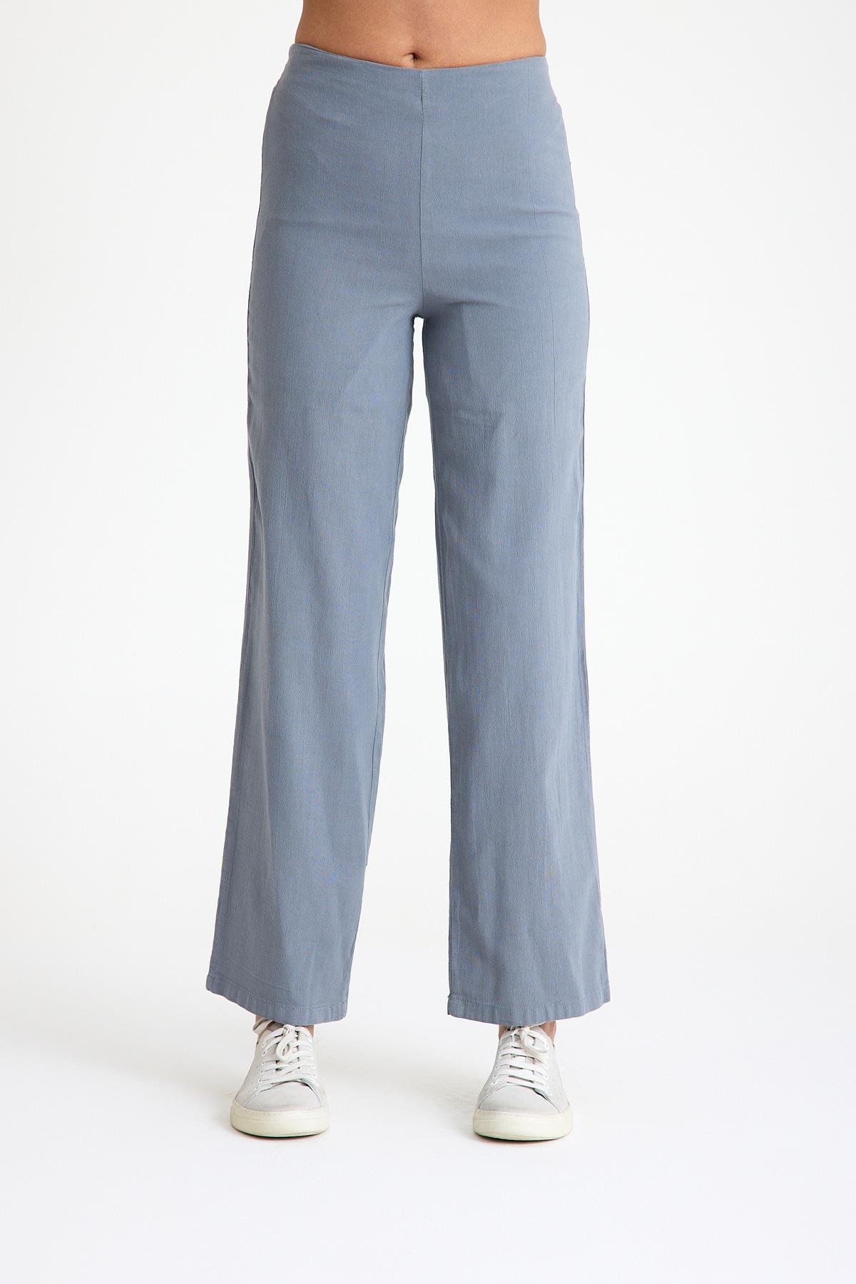 Boru Paça Pantolon - Füme