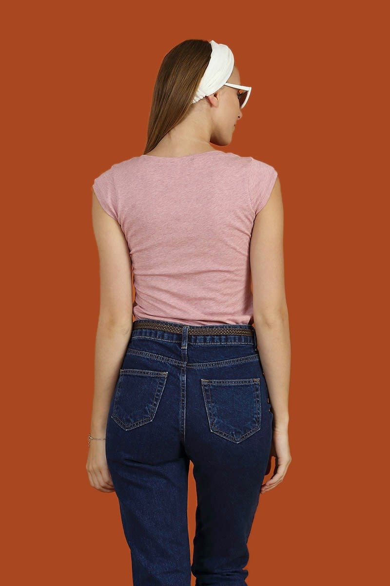Dekoratif Düğmeli Body