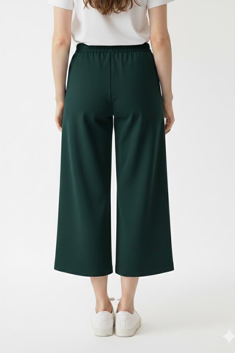 Geniş Paça Pantolon-Petrol