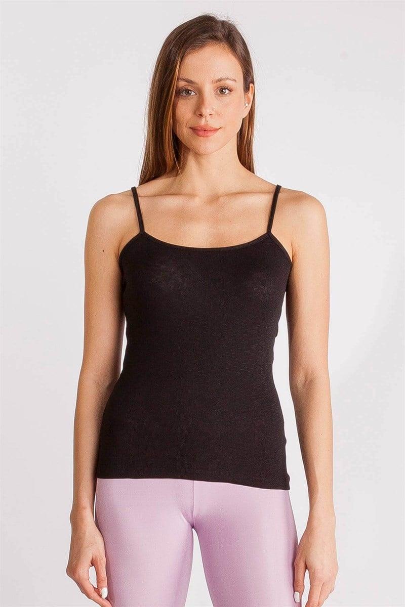 İnce Askılı Atlet-Siyah