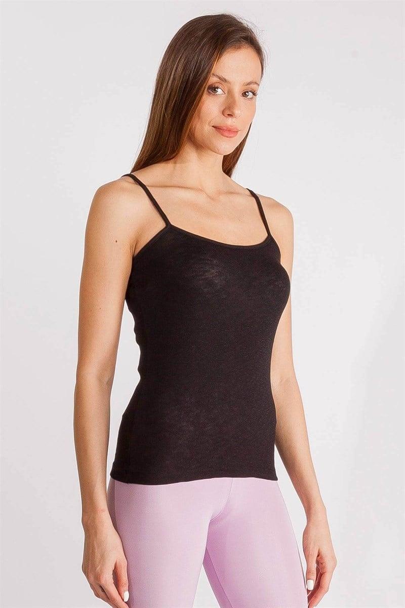 İnce Askılı Atlet-Siyah