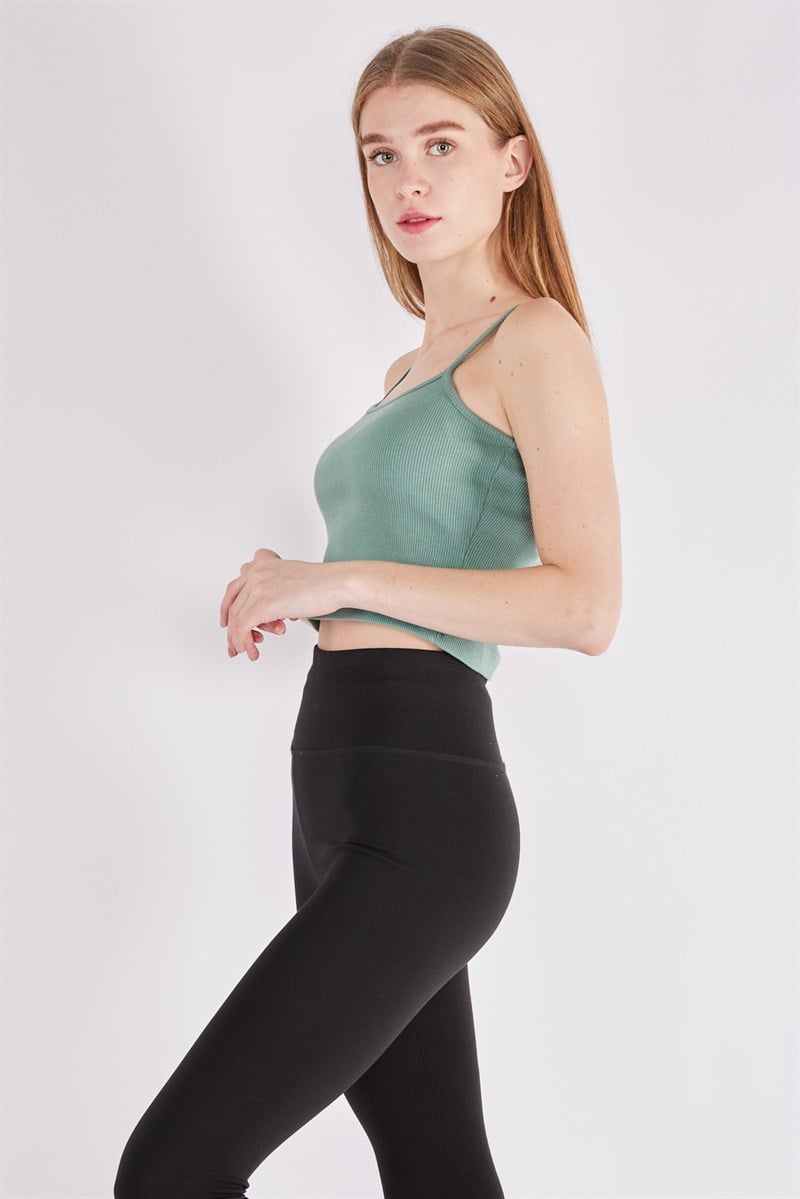 İnce Askılı Crop - Mint