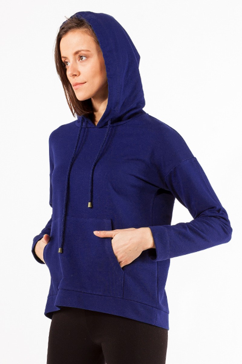 Kapüşonlu Sweatshirt - Gece Mavisi