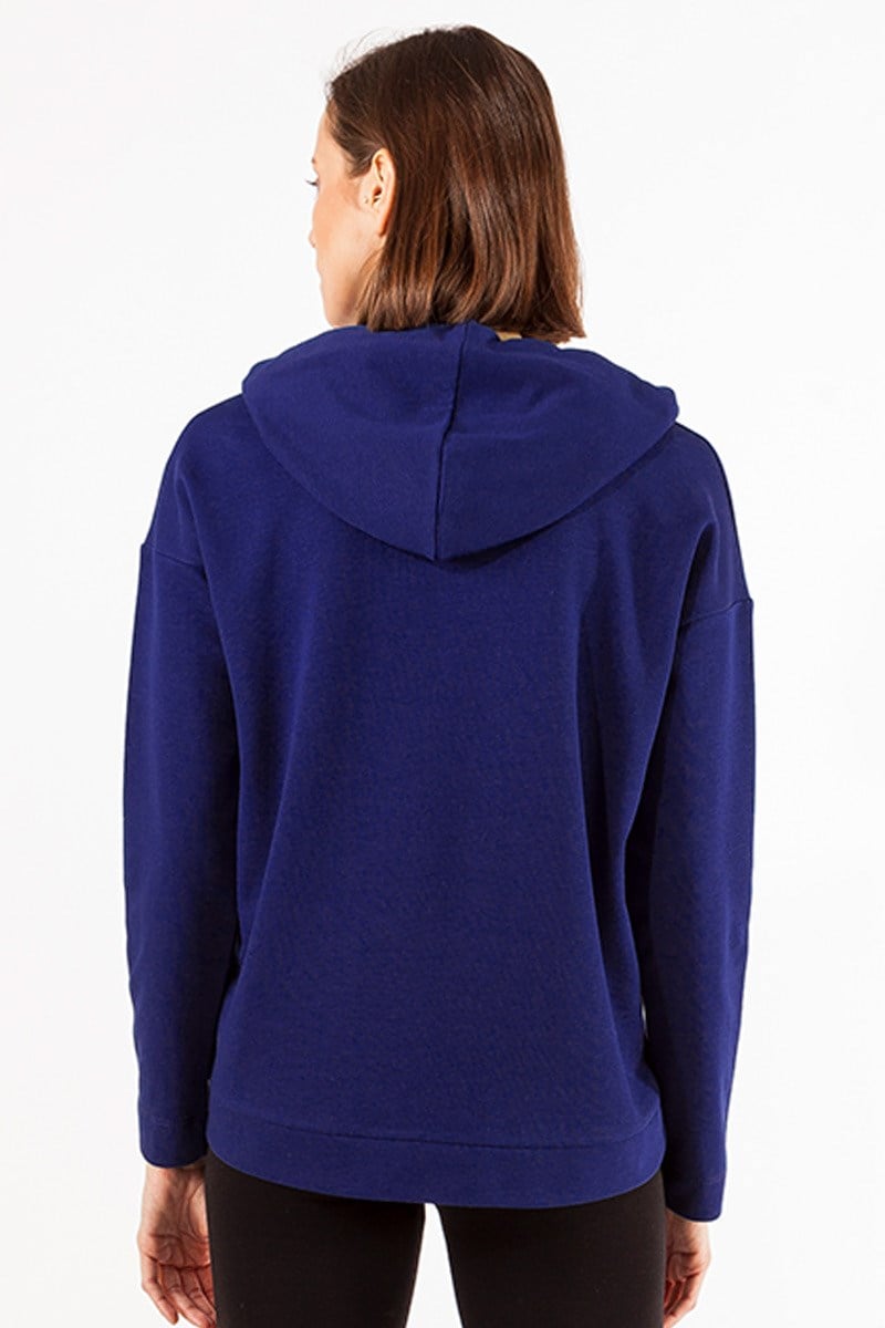 Kapüşonlu Sweatshirt - Gece Mavisi