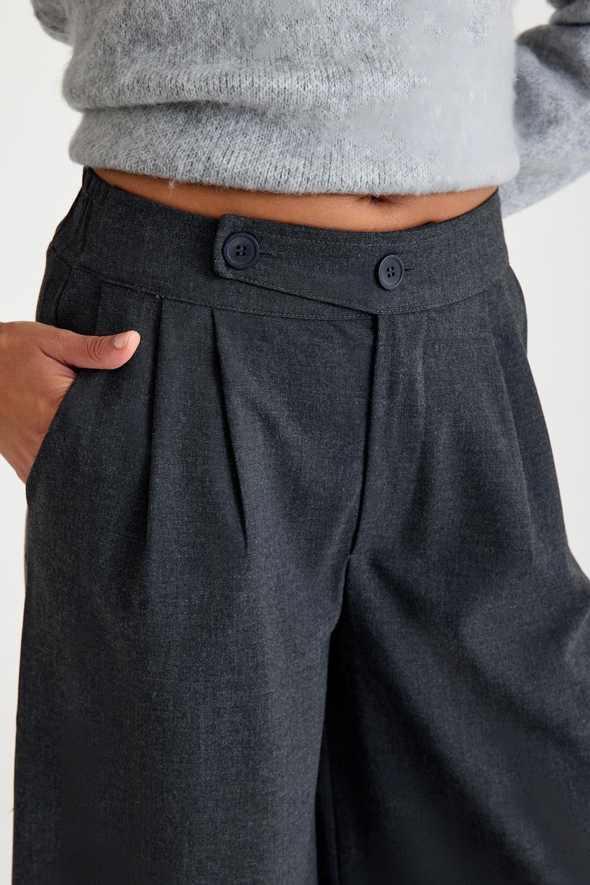 Kemer Detaylı Pantolon :Antrasit