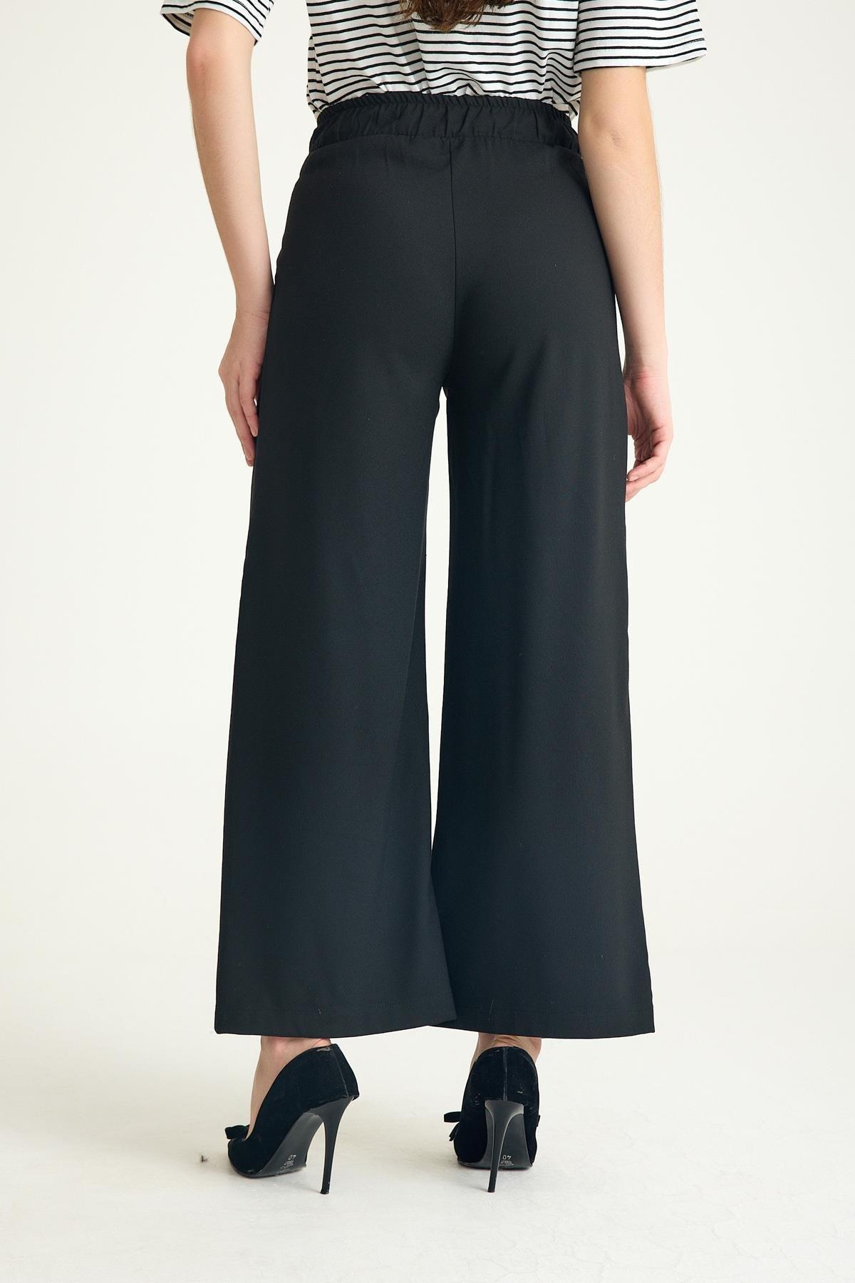 Kemer Detaylı Pantolon :Siyah