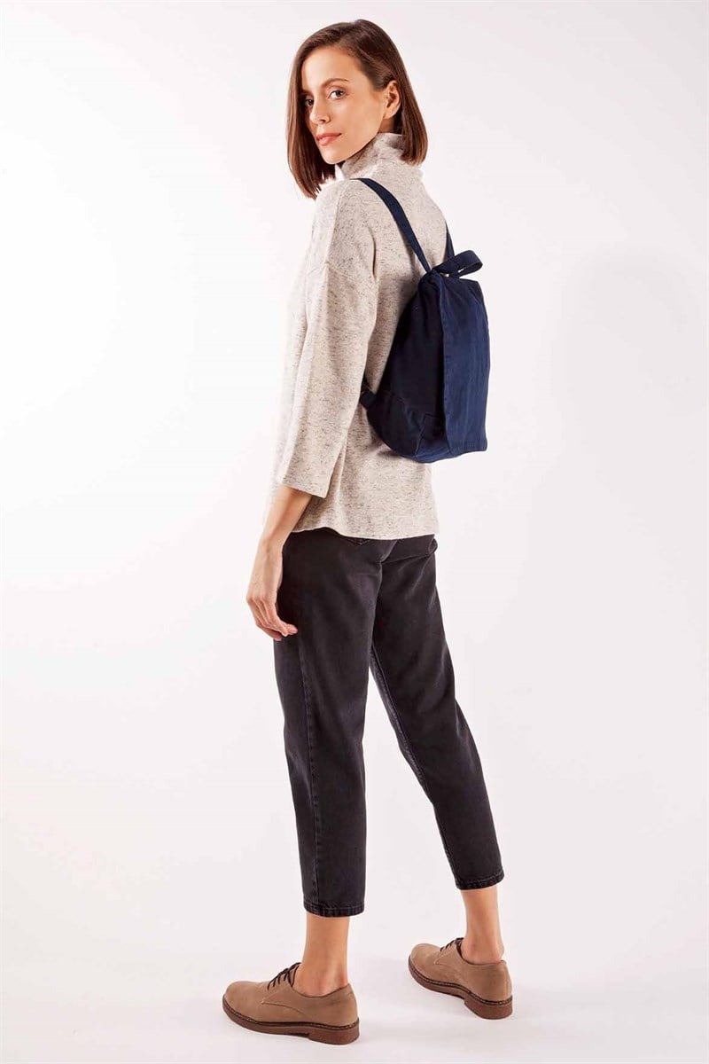 Kumaş Sırt Çantası - Lacivert