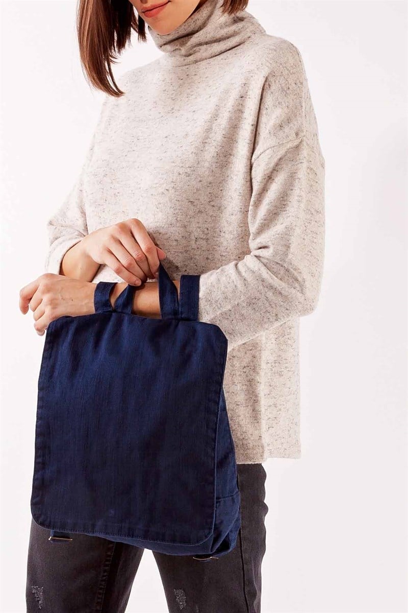 Kumaş Sırt Çantası - Lacivert