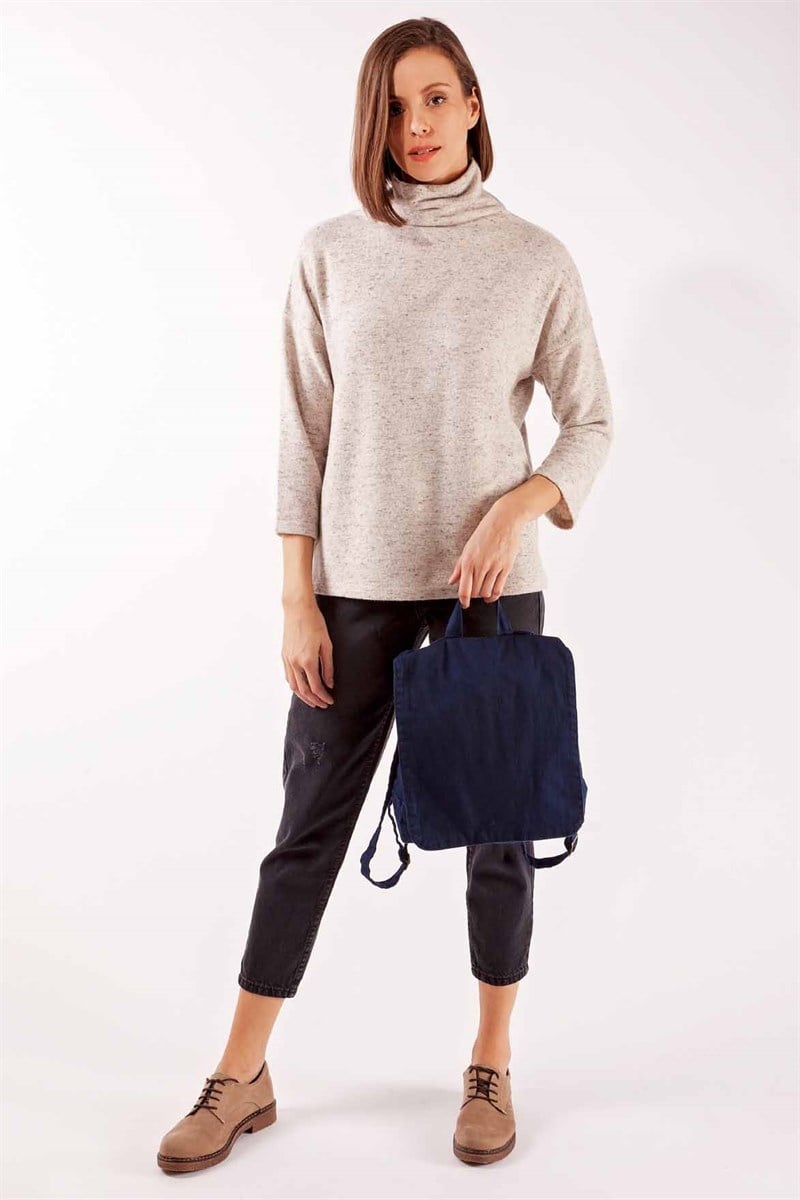 Kumaş Sırt Çantası - Lacivert