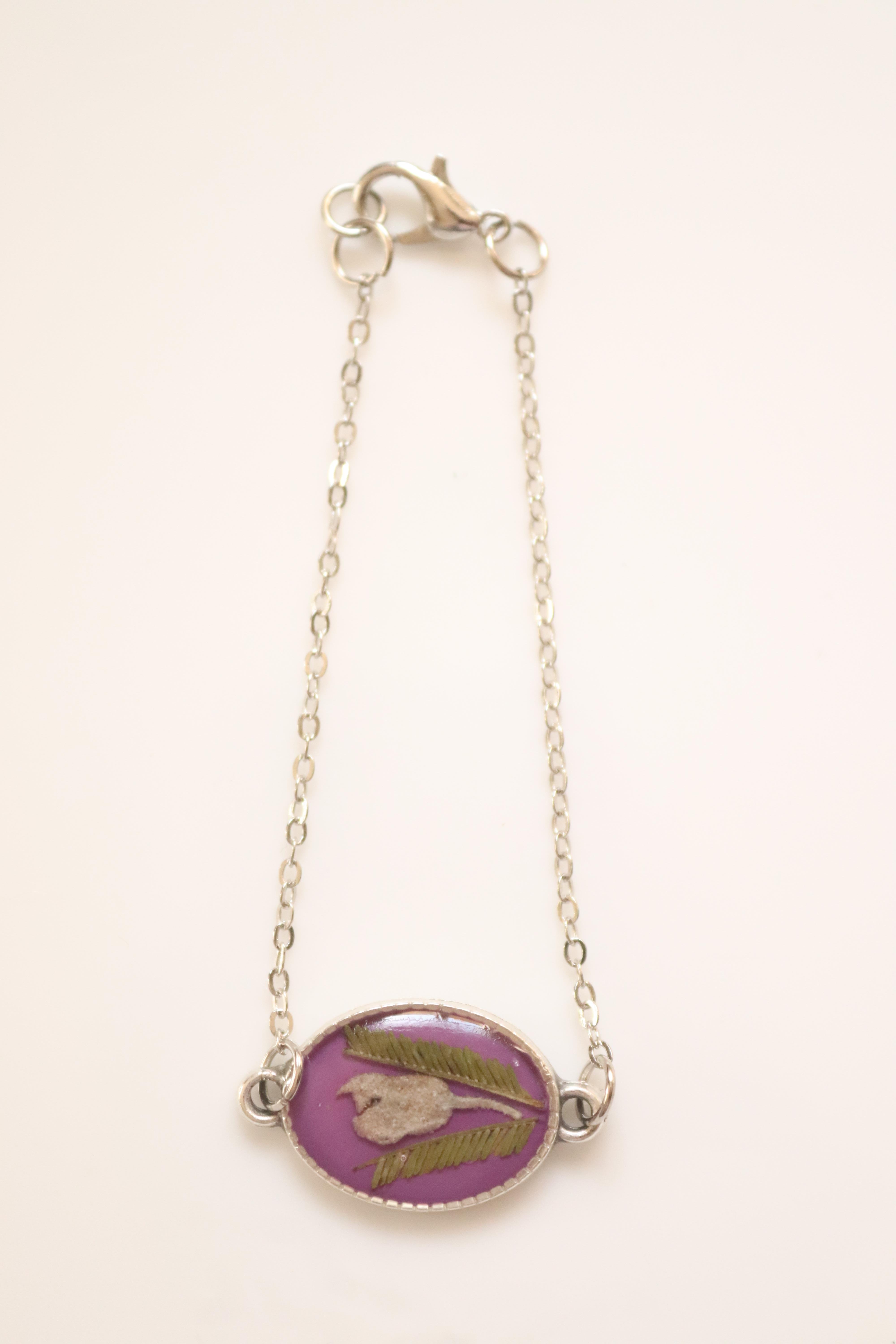 Kurutulmuş Çiçekten Bileklik