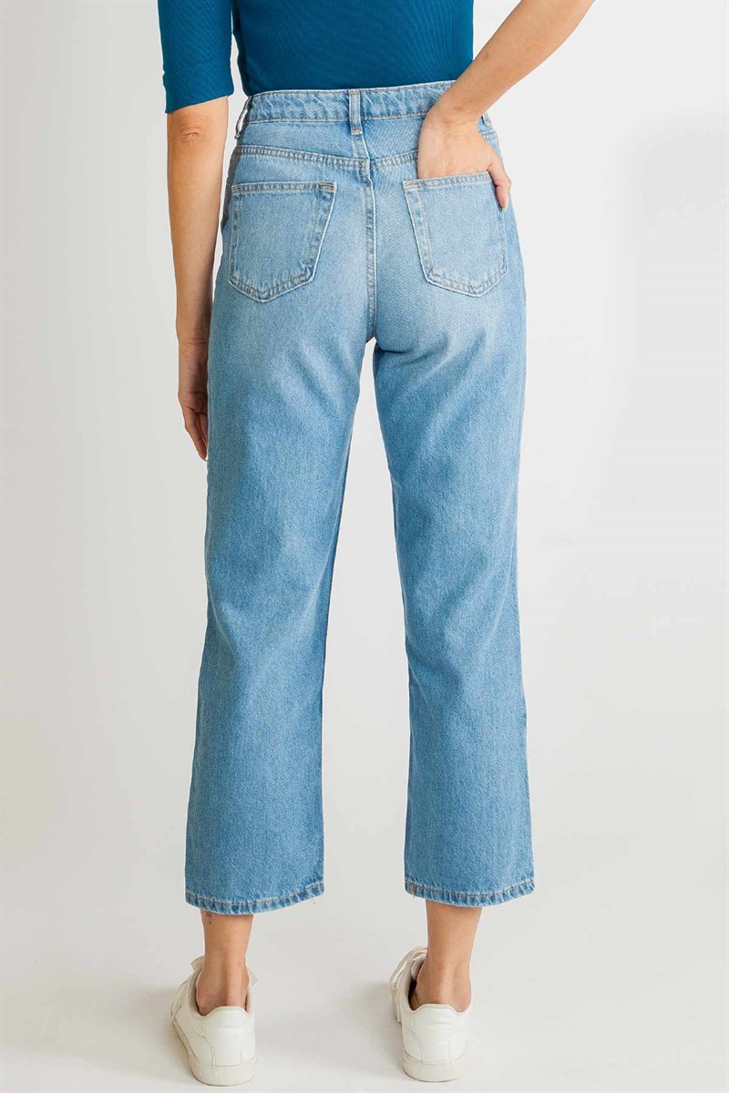Mom Jean Pantolon - Mavi