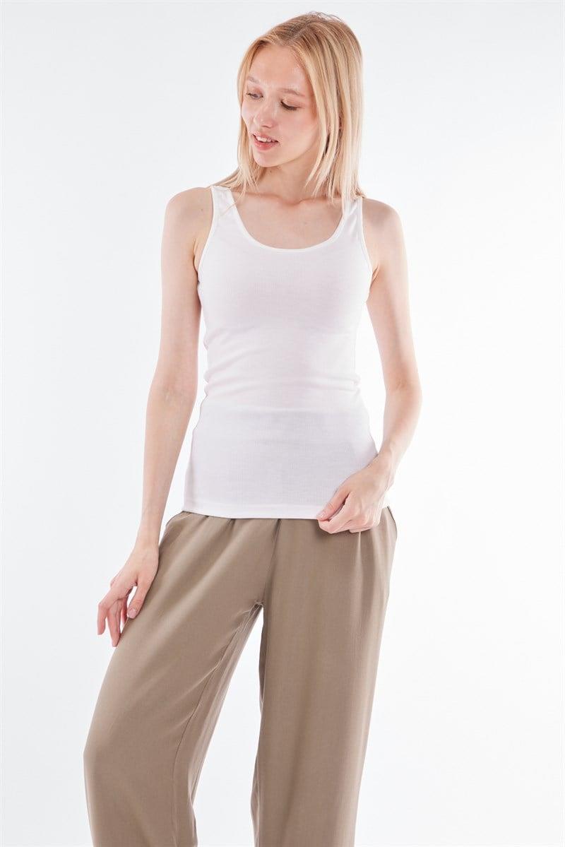 Oval Yaka Atlet- Ekru