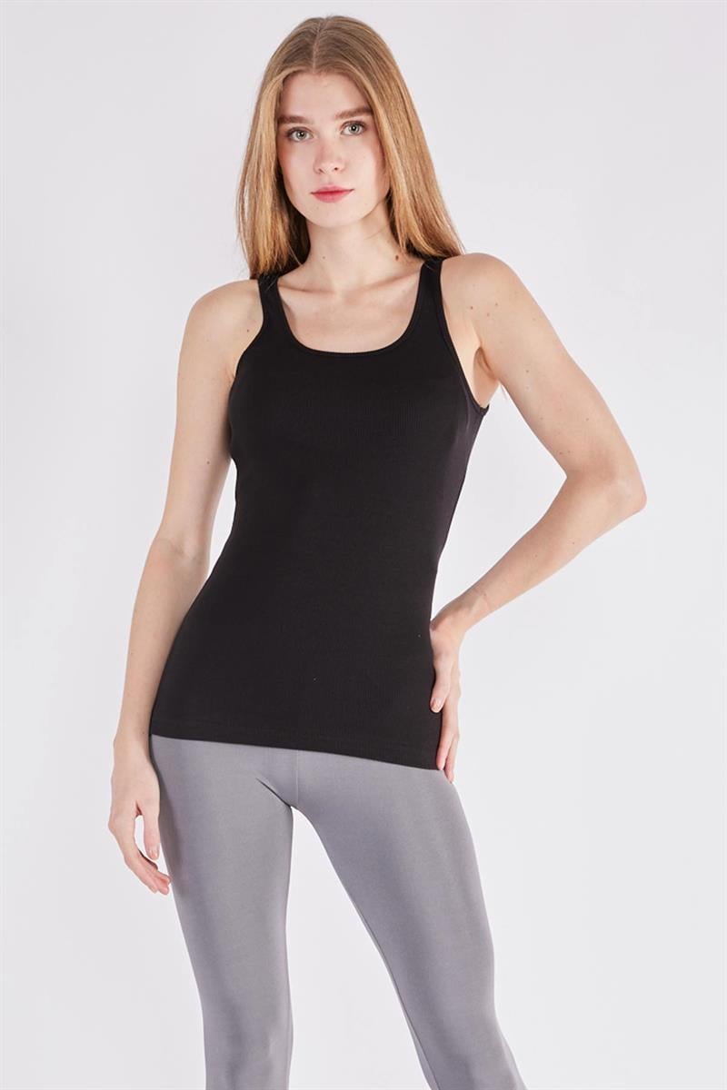 Oval Yaka Atlet- Siyah