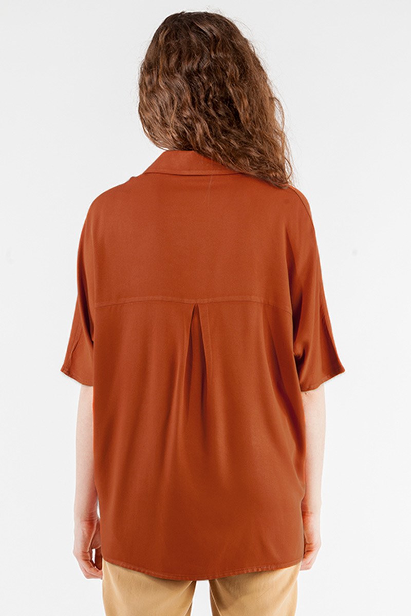 Oversize Gömlek - Kiremit