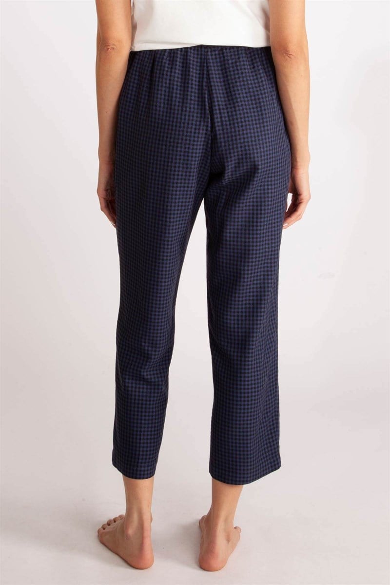 Pijama - Lacivert Pötikareli