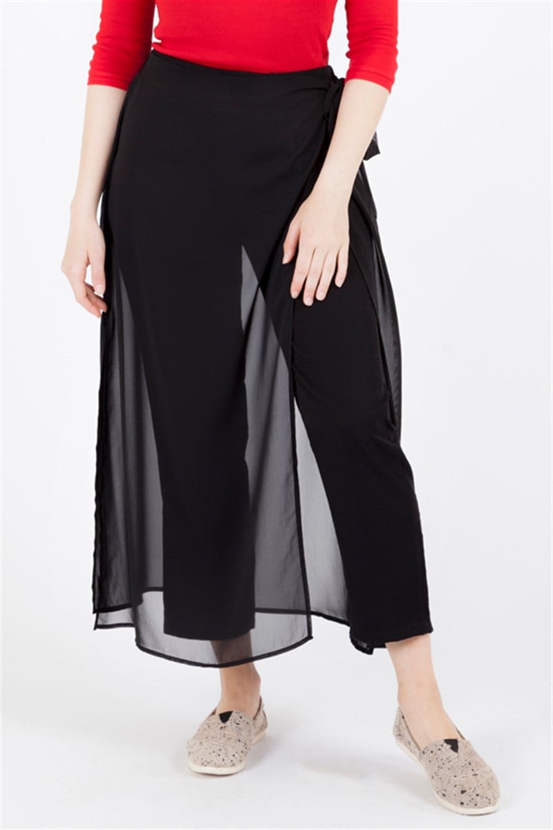 Şifon Detaylı Pantolon