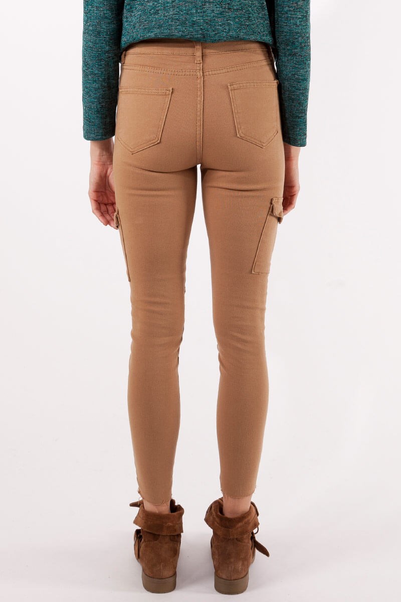 Slim Kargo Pantolon - Camel