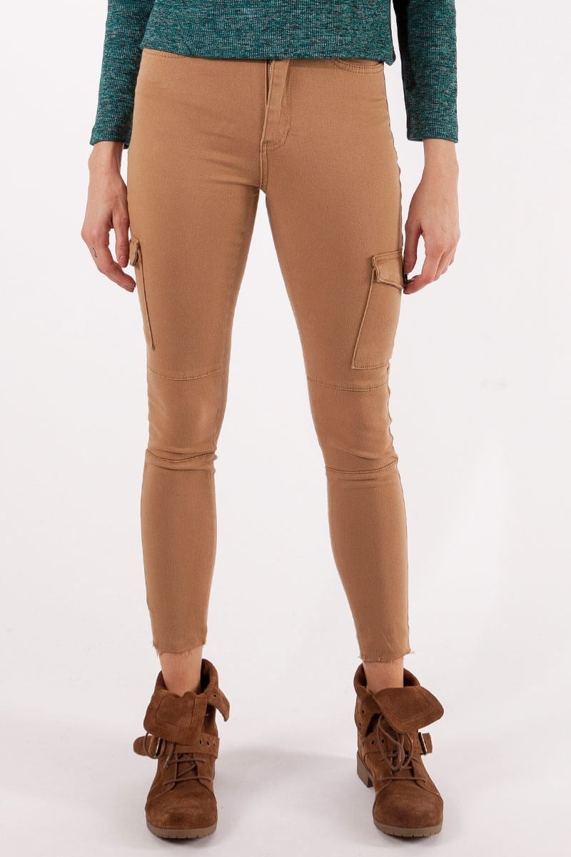 Slim Kargo Pantolon - Camel