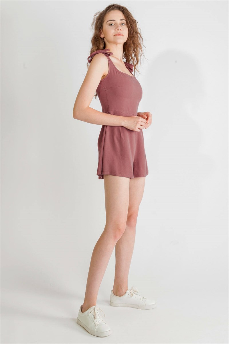 Şort Tulum - Gül Kurusu