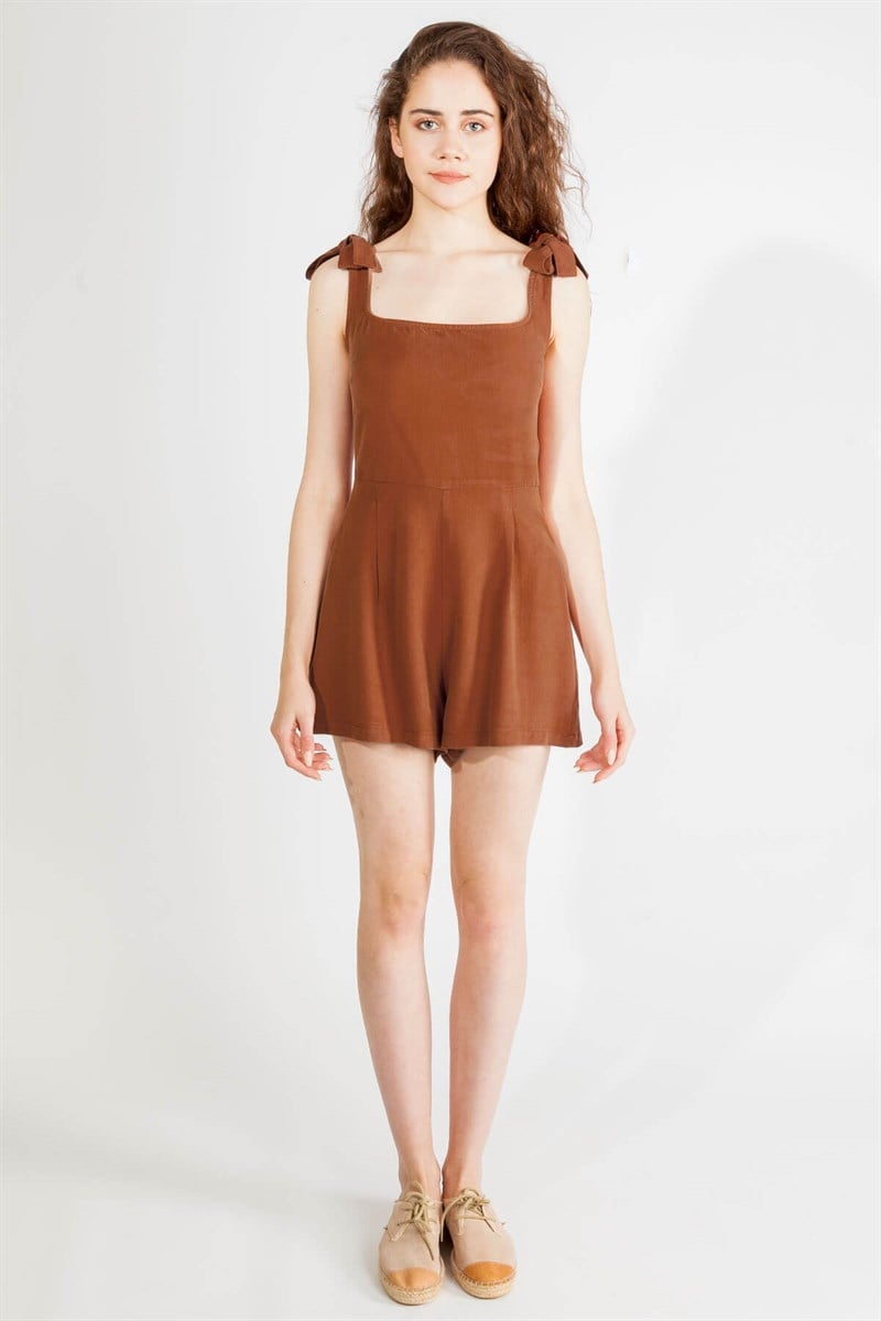 Şort Tulum - Kiremit