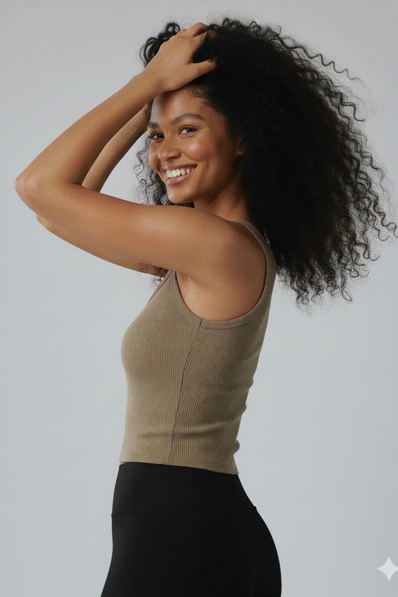 Süs Düğmeli Atlet - Haki