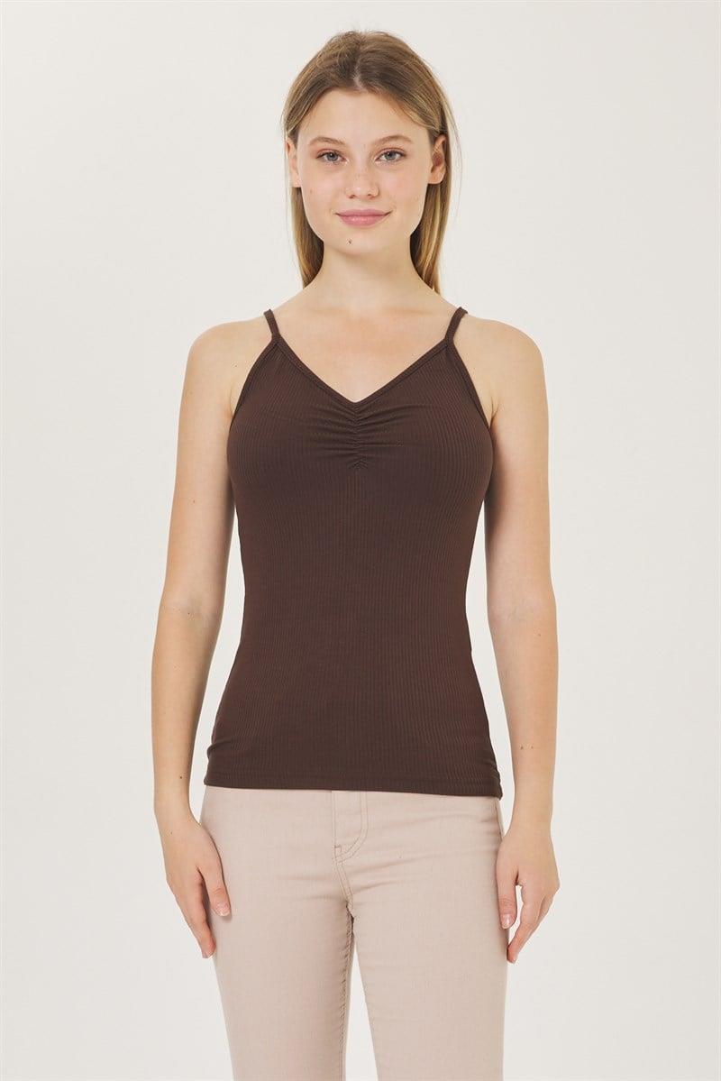 V Yaka Atlet - Kahverengi