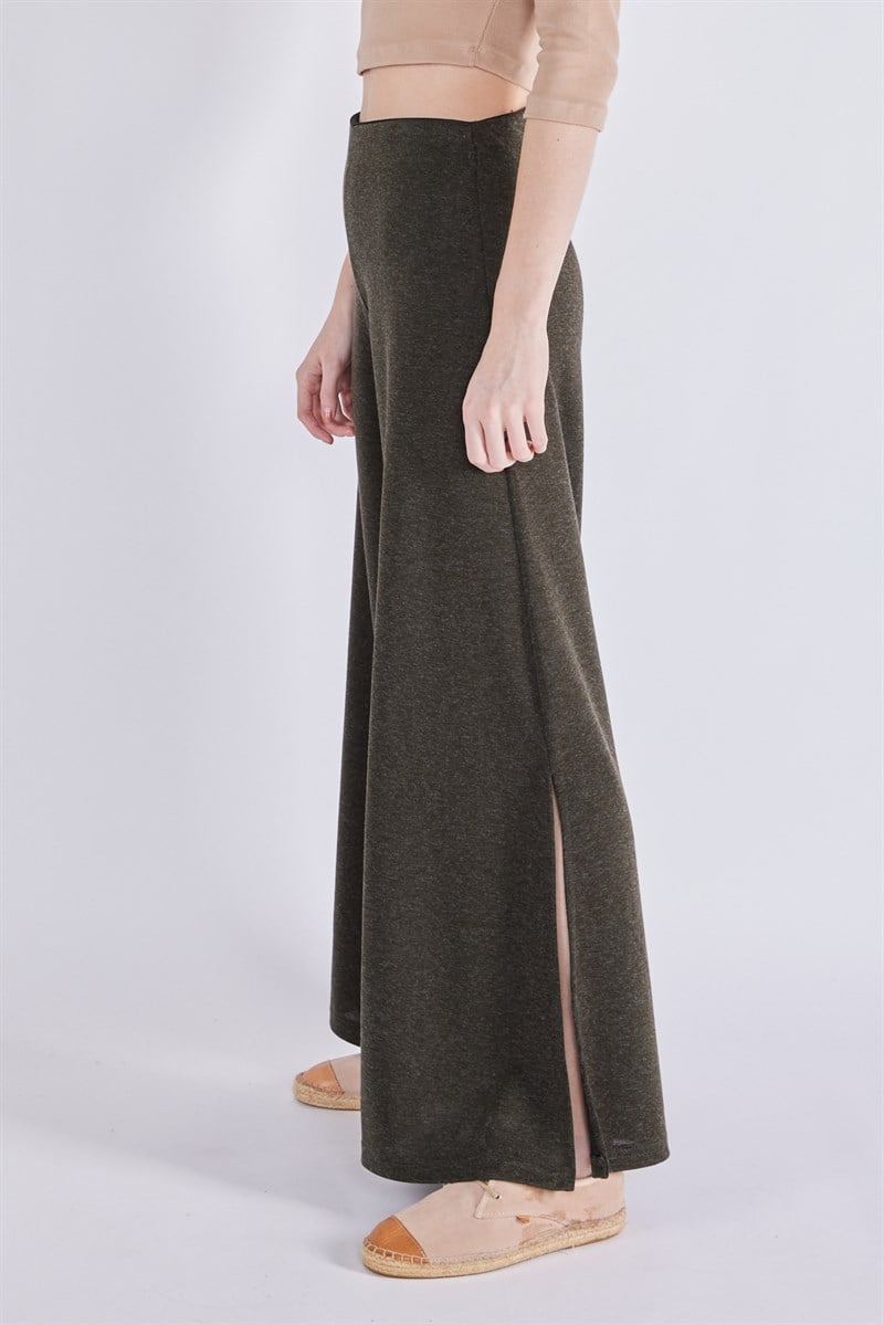 Yırtmaçlı Pantolon - Haki