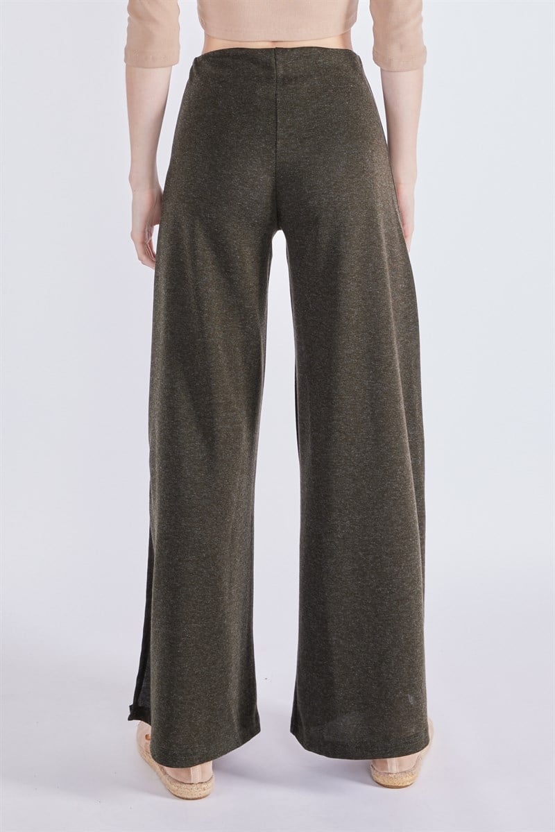 Yırtmaçlı Pantolon - Haki