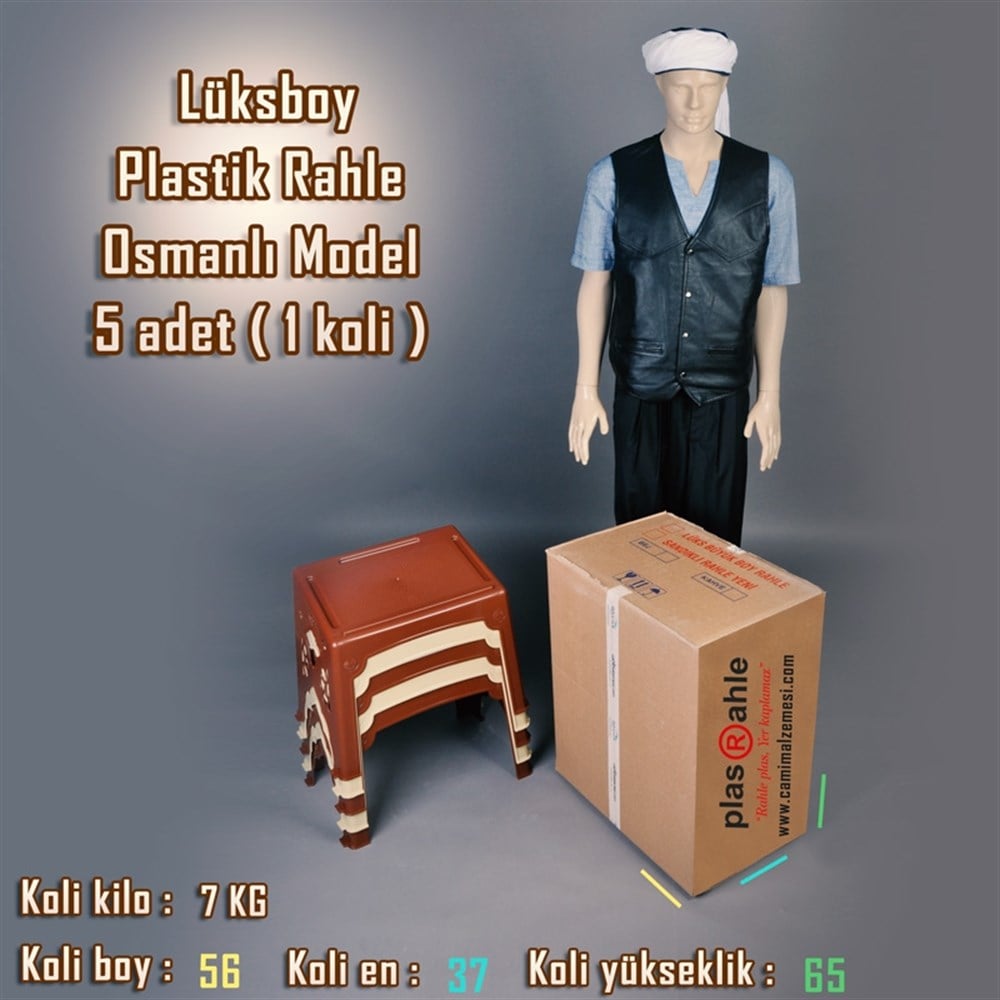 Plastik Rahle Lüksboy (5 Adet) Osmanlı Model