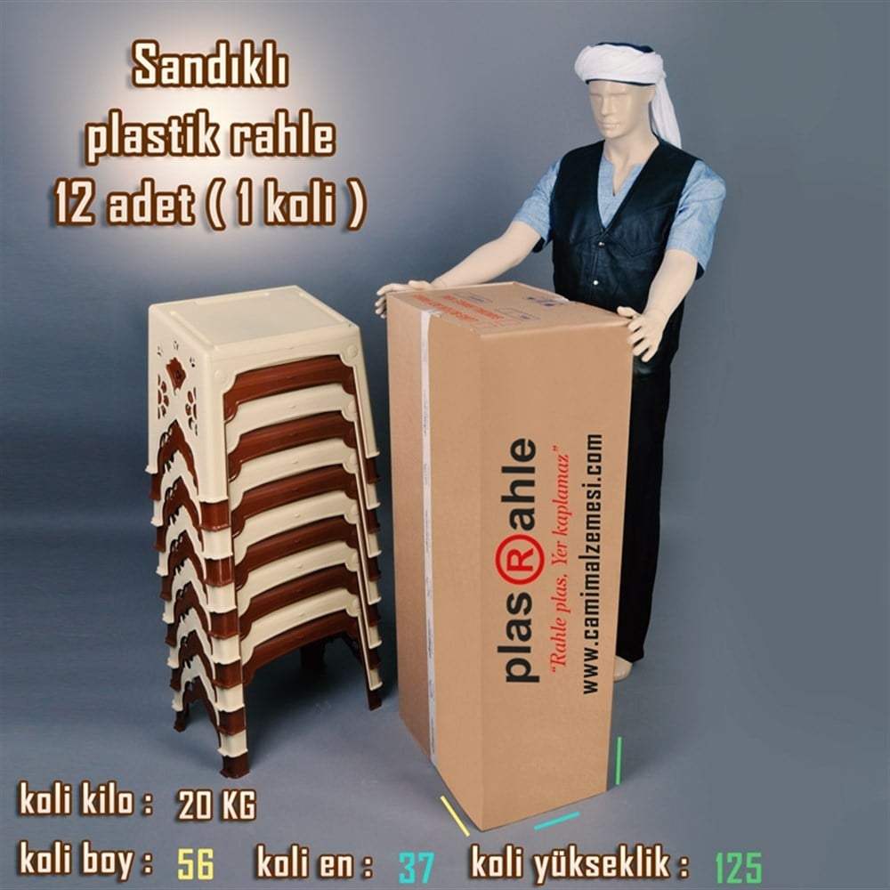 Plastik Rahle Sandıklı (12 Adet) Selçuklu Model