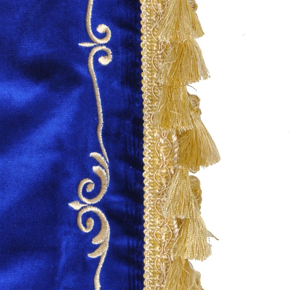 Yoğun İşleme Nakışlı Fon (Lacivert)