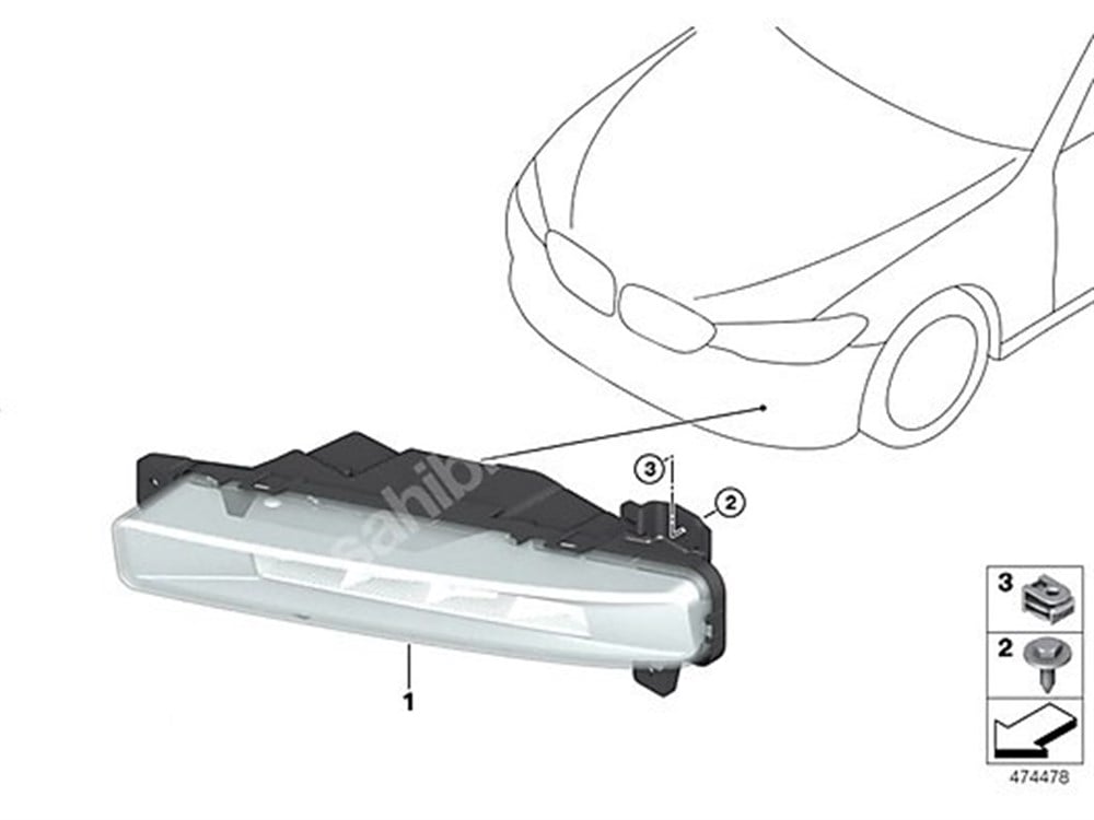 BMW ORJİNALBMW Sis Farı Led Sol 63177349131
