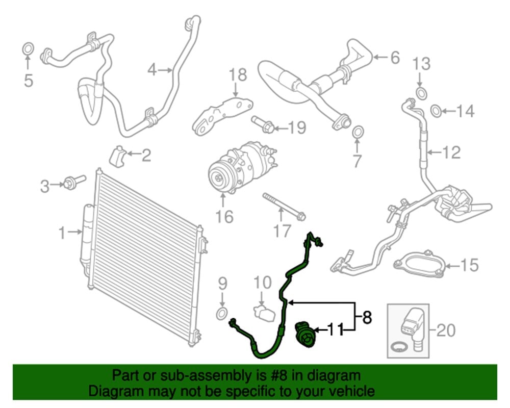 LAND ROVERLAND ROVER ORİJİNAL A/C BORUSU UST(SPORT/VOGUE 3.0L V6) LR072183