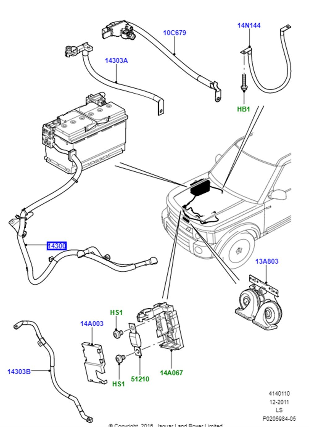 LAND ROVERLAND ROVER ORİJİNAL AKÜ KABLOSU LR016175