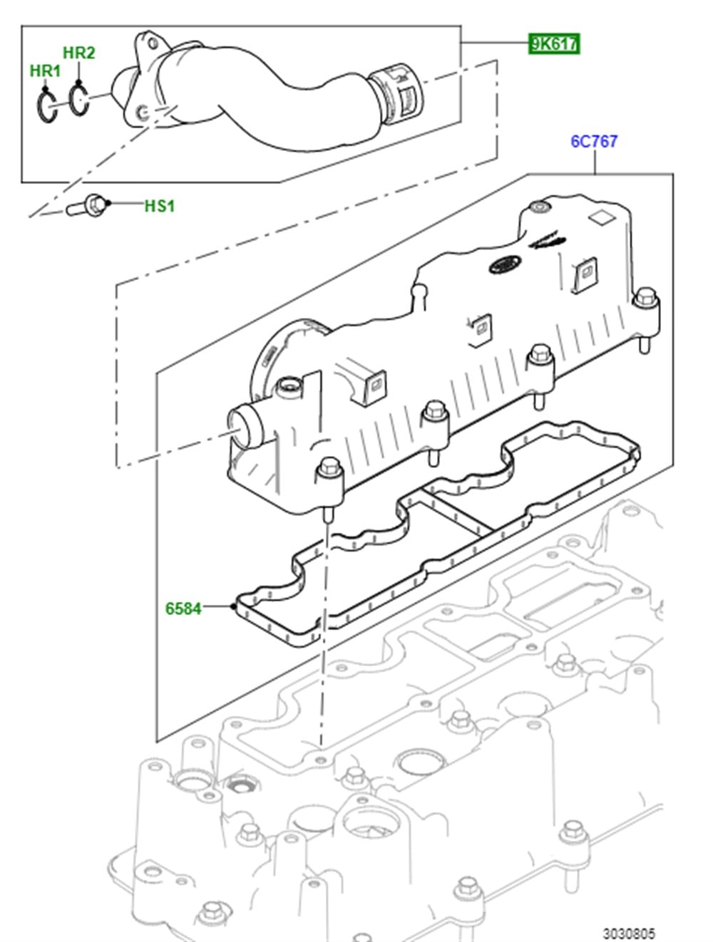 LAND ROVERLAND ROVER ORİJİNAL HAVALANDIRMA BORUSU LR082291