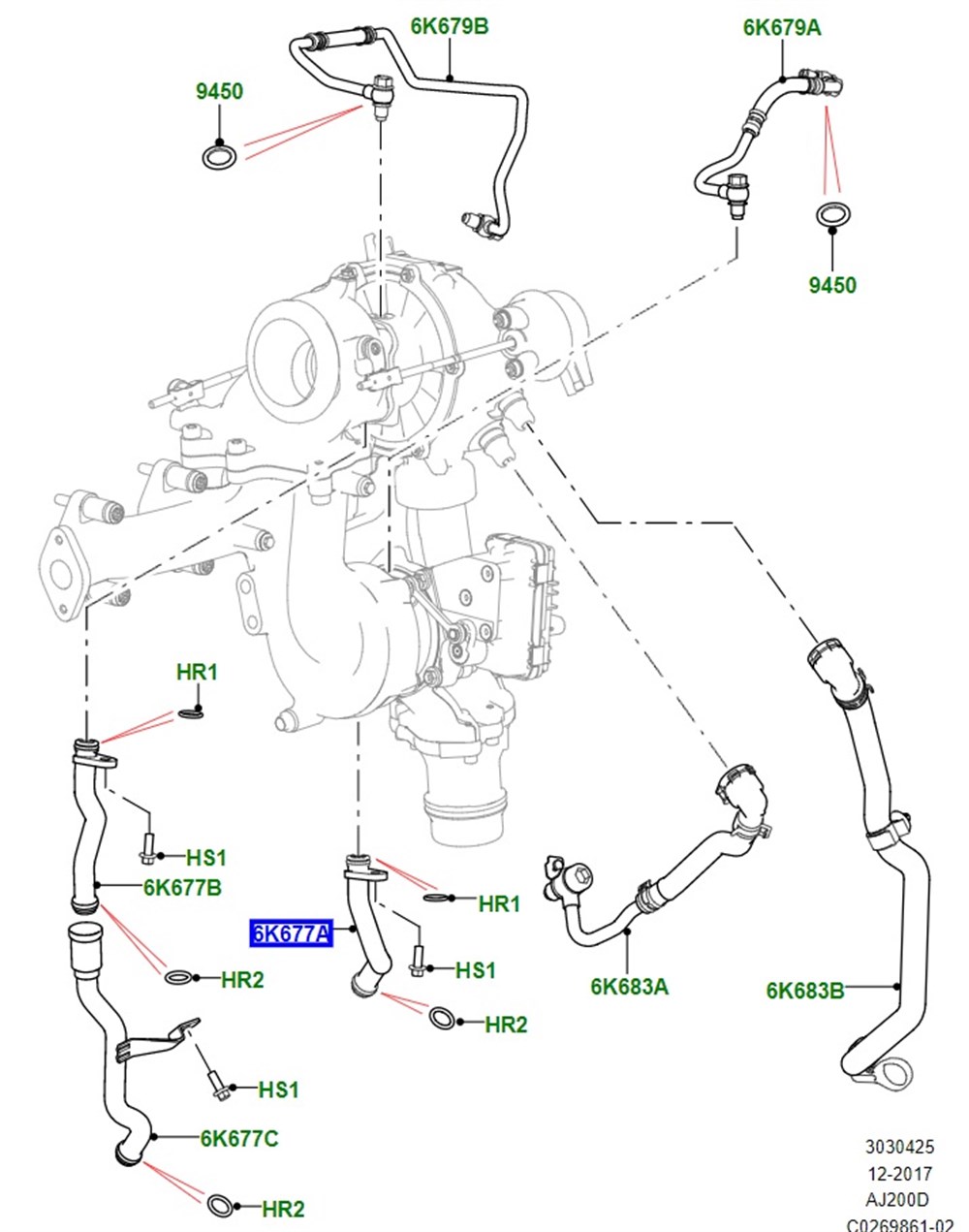 LAND ROVERLAND ROVER ORİJİNAL TURBO YAĞ HORTUMU LR110749