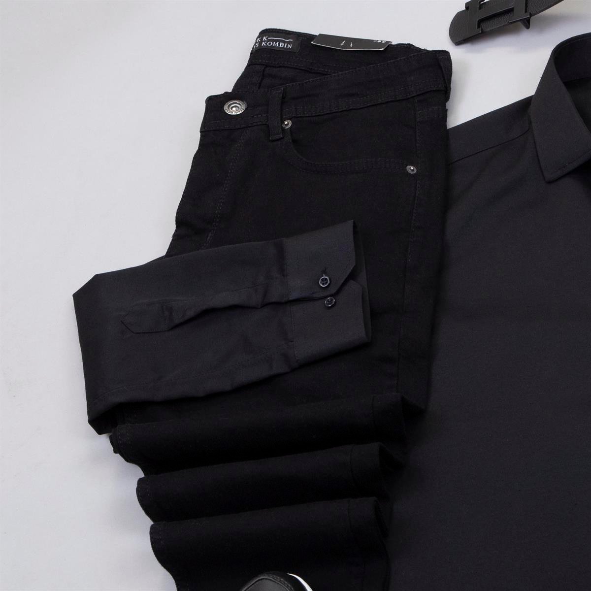 Açık Gri Ekoseli Blazer Ceket Gömlek Pantolon Ayakkabı Kombin