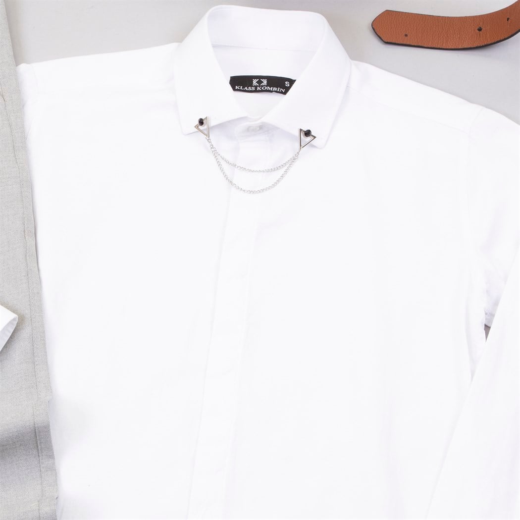 Açık Gri Pantolon Gömlek Ayakkabı Kombin