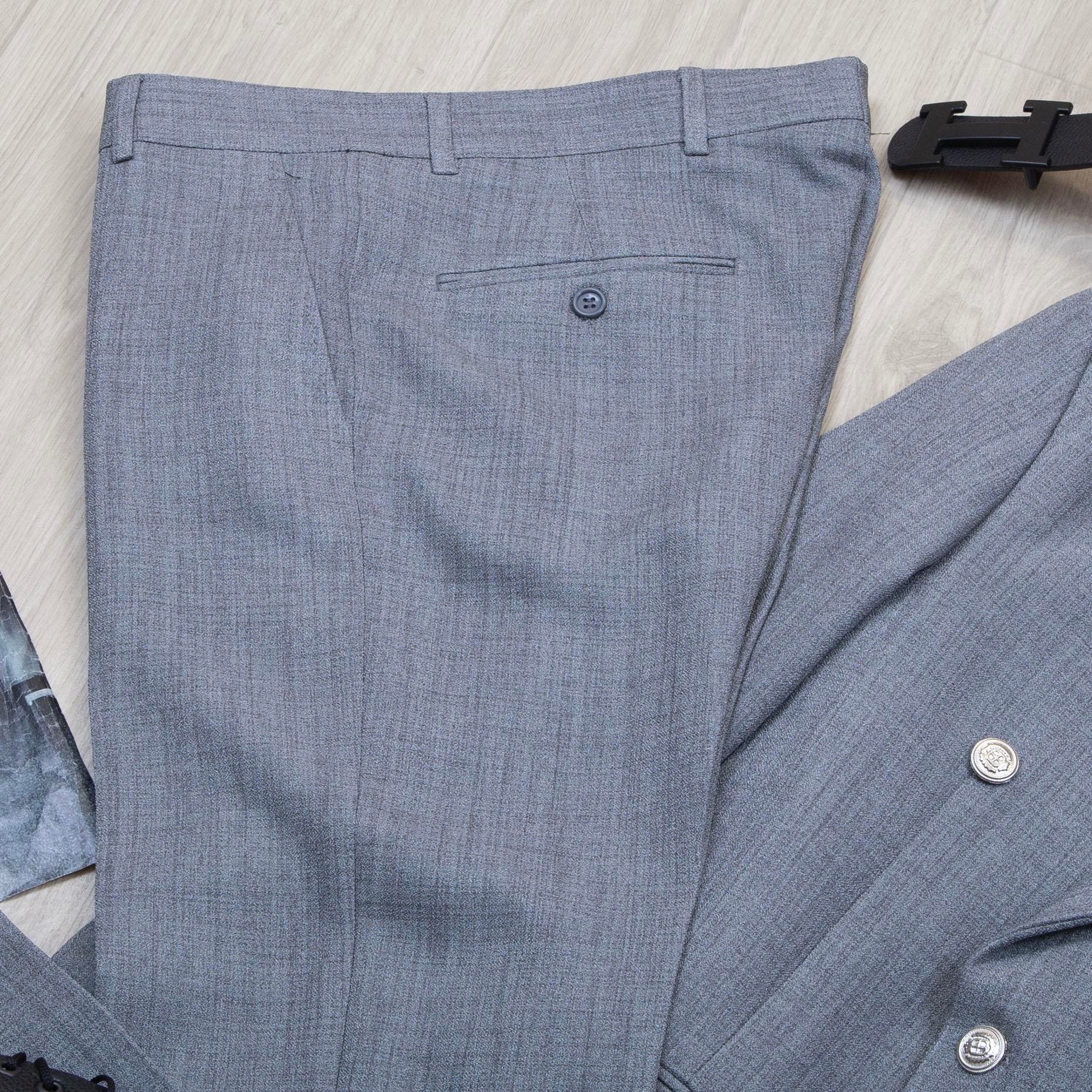 Açık Haki Kruvaze Takım Elbise Kombini