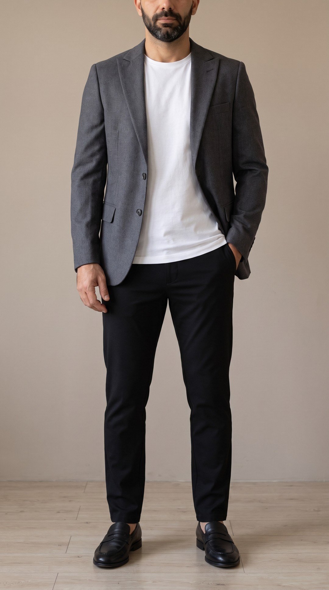Antrasit Blazer Tek Ceket Erkek | Slim Fit İndirimli Blazer