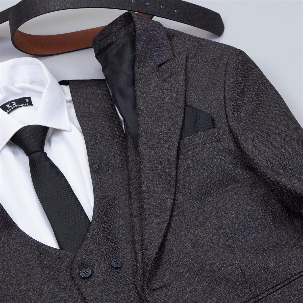 Gri Takım Elbise Kombini