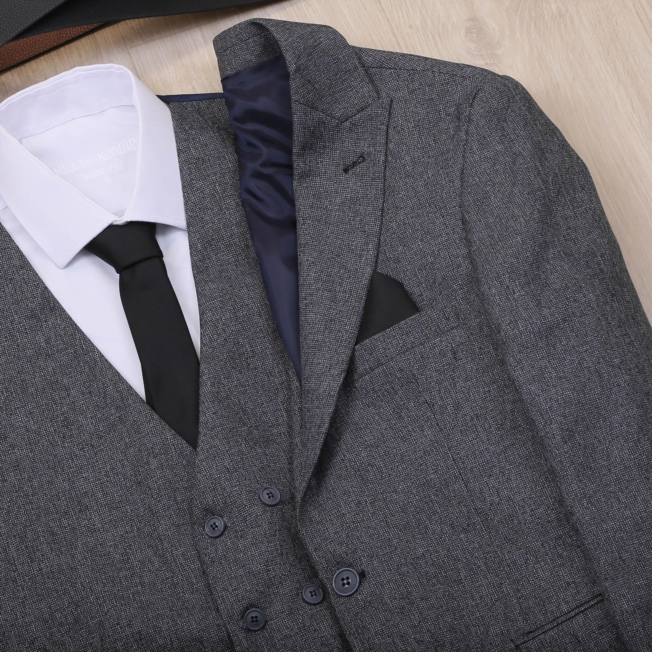 Antrasit Takım Elbise Kombini