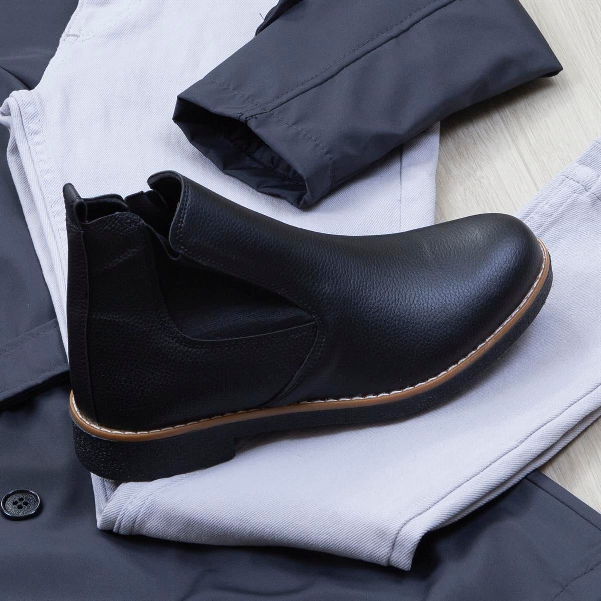 Antrasit Trençkot Boğazlı Body Pantolon Bot Kombin