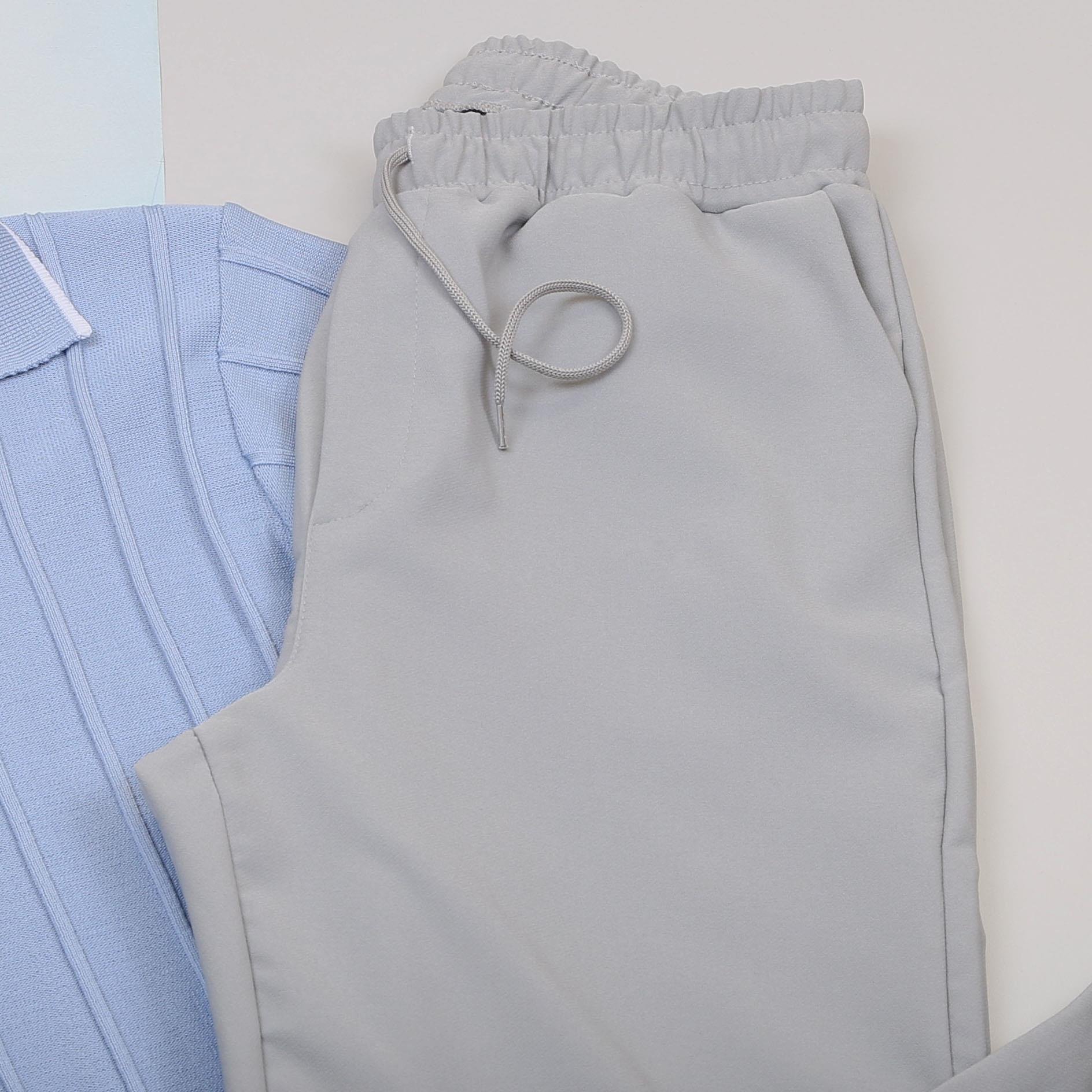 Bebe Mavi Triko Polo Yaka Tişört Pantolon Ayakkabı Kombin